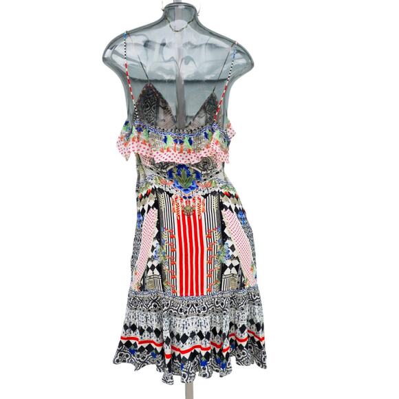 Camilla Franks Meet Me Here Short Wrap Frill Dress Size L - Picture 4 of 14